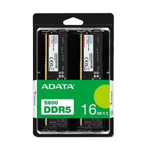 ADATA AD5U560016G-DT-I (16GB 2���g) DDR5-5600 U-DIMM ���������W���[�� 16GB 2��