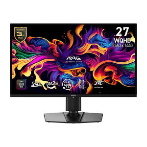MSI MAG 274QP QD-OLED X24 QD-OLED�p�l���̐F�\���͂�0.03ms�̋��ٓI�ȉ������x�ŁA��u��͂ݎ�鋆�ɂ̃Q�[�~���O���j�^�[