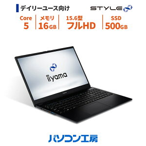 3�N�ۏ� �m�[�g�p�\�R�� �V�i 15.6�^/Core 5 120U/16GB/500GB SSD/Windows 11 BTO