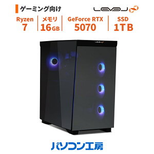 �Q�[�~���OPC �V�i Ryzen 7 9700X/RTX 5070/16GB/1TB SSD/Windows 11 BTO ���x���C���t�B�j�e�B