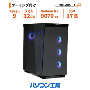 �Q�[�~���OPC �V�i Ryzen 9 9950X3D+����/RX 9070 XT/32GB/1TB SSD/Windows 11 BTO ���x���C���t�B�j�e�B