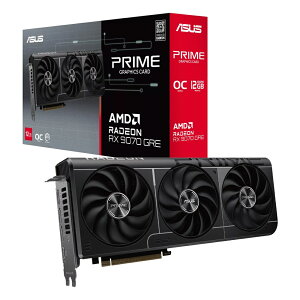 ASUS PRIME-RX9070GRE-O12G-EVO Prime Radeon RX 9070 GRE EVO OC Edition 12GB GDDR6 �O���t�B�b�N�X�J�[�h�EOC���f��
