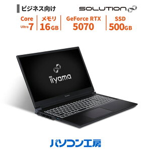 3�N�ۏ� �r�W�l�X�m�[�g�p�\�R�� �V�i 15.6�^/Core Ultra 7 270HX Plus/RTX 5070/16GB/500GB SSD/Windows 11 BTO