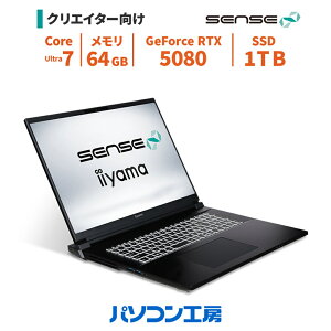 �m�[�g�p�\�R�� �V�i 18�^/Core Ultra 7 270HX Plus/RTX 5080/64GB/1TB SSD/Windows 11 BTO