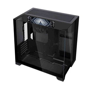 Lian Li O11 Vision-M Digital Black �O�ʃp�m���}�K���X�̗p�ELCD�X�N���[�����ڃf���A���`�����o�[�\��MicroATX�P�[�X