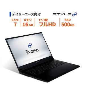 �m�[�g�p�\�R�� �V�i 17.3�^/Core 7 240H/16GB/500GB SSD/Windows 11 BTO