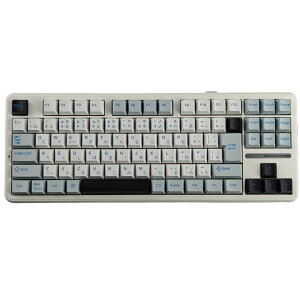 AULA F87J-Glacier Blue-Reaper Switch �ɏ�̑Ō����ƃJ�X�^�}�C�Y�������˔������A�É��E���i�ʃQ�[�~���O�L�[�{�[�h�B�O���[