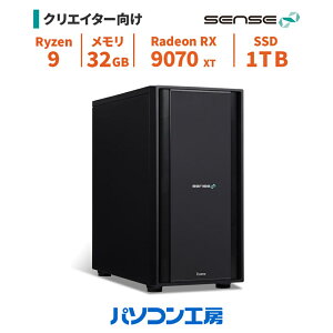 �f�X�N�g�b�v�p�\�R�� �V�i Ryzen 9 9950X3D+����/RX 9070 XT/32GB/1TB SSD/Windows 11 BTO