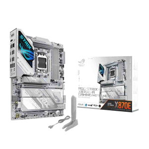 ASUS ROG STRIX X870E-A GAMING WIFI7 NEO AMD X870E�`�b�v�Z�b�g���ڃz���C�g�J���[�uROG STRIX�v�Q�[�~���O�}�U�[�{�[�h