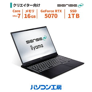 �m�[�g�p�\�R�� �V�i 15.3�^/Core Ultra 7 356H/RTX 5070/16GB/1TB SSD/Windows 11 BTO