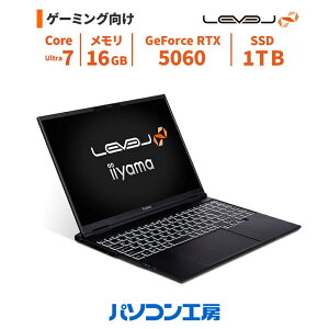 �Q�[�~���O�m�[�gPC �V�i 15.3�^/Core Ultra 7 356H/RTX 5060/16GB/1TB SSD/Windows 11 BTO ���x���C���t�B�j�e�B