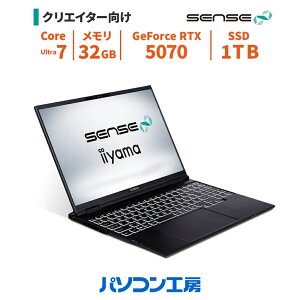 �m�[�g�p�\�R�� �V�i 15.3�^/Core Ultra 7 356H/RTX 5070/32GB/1TB SSD/Windows 11 BTO