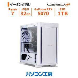 �Q�[�~���OPC �V�i Ryzen 7 9800X3D+����/RTX 5070/32GB/1TB SSD/Windows 11 BTO ���x���C���t�B�j�e�B