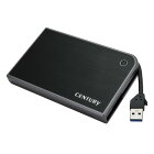 CENTURY CMB25U3BK6G USBケーブル収納式 2.5インチHDDケース MOBILE BOX Black x Gray