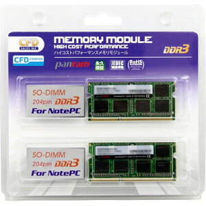 CFD W3N1600PS-L8G [DDR3-1600/8GB x2��] �m�[�g�p������ ��d��:1.35V 204pin SO-DIMM 2���g����m�F�σZ�b�g