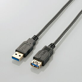 エレコム USB3-EX10BK 極細USB3.0延長ケーブル(A-A) [USB3.0(A - A)] (ブラック) 1.0m