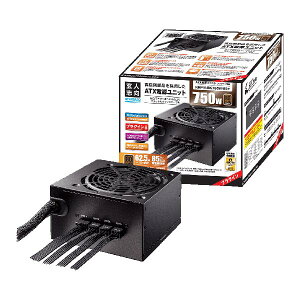 ���l�u�� KRPW-BK750W/85+ 750W PC�d�� �Z�~�v���O�C��/80PLUS BRONZE�擾