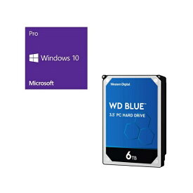 セット商品 Windows 10 Pro 64Bit DSP + Western Digital WD60EZAZ-RT バンドルセット 企業、上級一般ユーザー向けの Pro 64bit DSP版