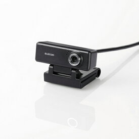 ELECOM UCAM-C520FEBK 高画質HD対応200万画素Webカメラ(イヤホンマイク付き)