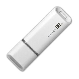 HIDISC HDUF113C32G2 USB2.0 フラッシュメモリ 32GB 白 キャップ式