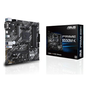 ASUS PRIME B550M-K AMD B550�`�b�v�Z�b�g���� MicroATX�}�U�[�{�[�h ��3���� AMD Ryzen �v���Z�b�T�Ή�