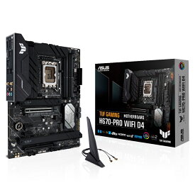 ASUS TUF GAMING H670-PRO WIFI D4 Intel 第12世代Coreプロセッサー対応 H670チップセット搭載ATXマザーボード