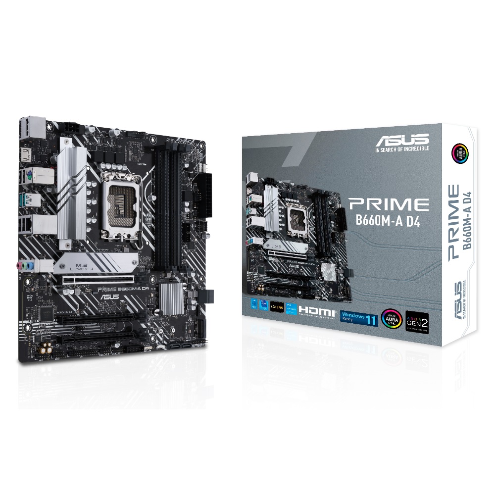 ASUS PRIME B660M-A D4 Intel 第12世代Coreプロセッサー対応 B660チップセット搭載MicroATXマザーボード