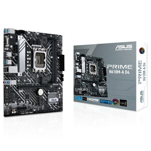 ASUS PRIME H610M-A D4 Intel ��12����Core�v���Z�b�T�[�Ή� H610�`�b�v�Z�b�g����MicroATX�}�U�[�{�[�h