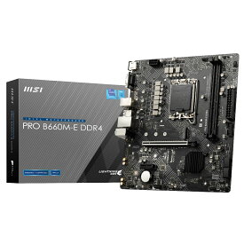 MSI PRO B660M-E DDR4 Intel 第12世代Coreプロセッサー対応