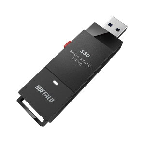 BUFFALO SSD-PUT250U3BC/D SSD+USB 3.2(Gen1)ōȃt@C] RpNgȃXeBbN^SSD