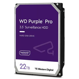 Western Digital WD221PURP WD Purple Proスマートビデオ用ハードディスクドライブ 22TB