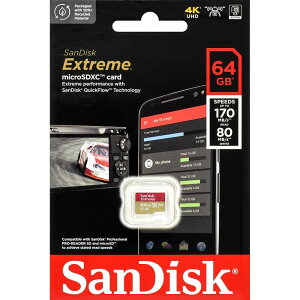 SanDisk SDSQXAH-064G-GN6MN SanDisk Extreme microSDXC�������J�[�h