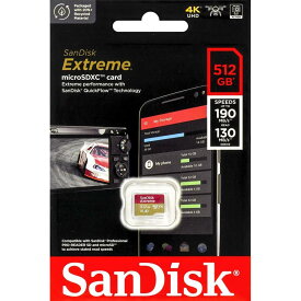 SanDisk SDSQXAV-512G-GN6MN SanDisk Extreme microSDXCメモリカード