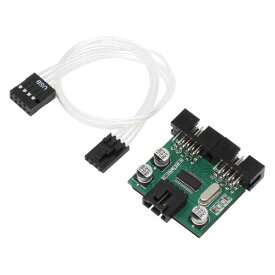 アイネックス HUB-06A USB2.0ヘッダー 2分配ハブ