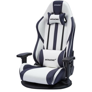 񂹁yGaming GoodszAKRacing Q[~O`FA ɍ V2 Gaming Floor Chair(White) GYOKUZA/V2-WHITE ֎q^Cvf