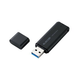 ELECOM ESD-EMC0500GBK SSD 外付け 500GB USB3.2 Gen1 読出最大400MB/秒 超小型 ポータブル キャップ式 耐衝撃 ブラック