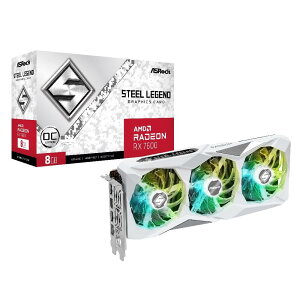 ASRock AMD Radeon RX 7600 Steel Legend 8GB OC RX7600 SL 8GO  OtBbNXJ[h