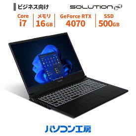 ノートパソコン 新品 15.6型WQHD/Core i7-13700HX/RTX 4070/16GB/500GB SSD/Windows 11 BTO