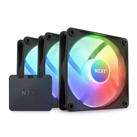 NZXT F120 RGB Core Triple Pack Black RF-C12TF-B1 120mm RGBファン ブラック トリプルパック RGBコントローラー付属
