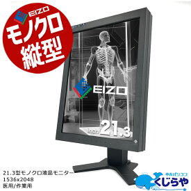 EIZO RadiForce GS320 21.3インチ ワイド モニタ ハイエンド モノクロ モニター 縦型 21.3型 1536 x 2048 中古 ディスプレイ 医用 作業用 DVI