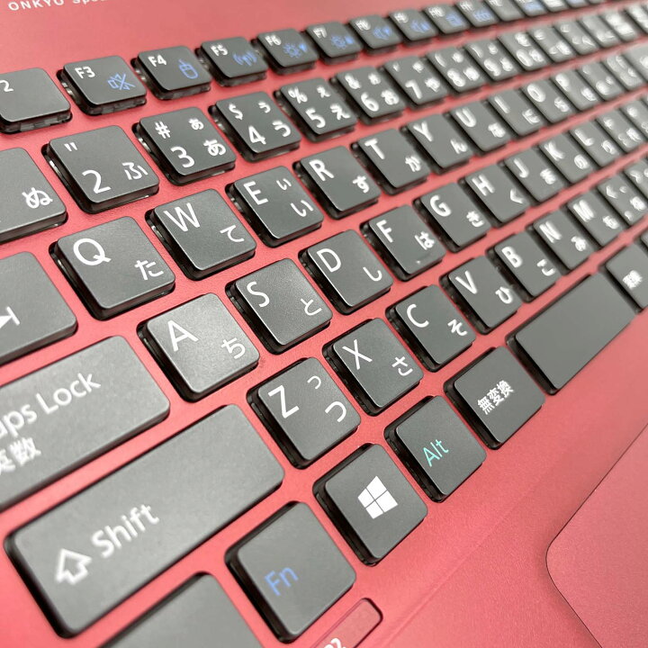 18番 FUJITSU レッド webカメラ搭載 テンキー