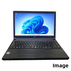 中古ノートパソコン【Windows 11 Pro 64Bit】富士通 LIFEBOOK A576 Celeron 第六世代 3855U 1.6G/メモリ4GB/新品SSD 480GB/DVD-ROM/無線有/15インチワイド型/HDMI端子内蔵/テンキー有