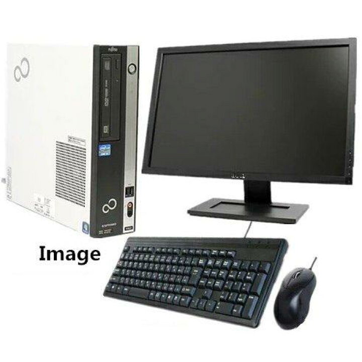 楽天市場】中古パソコン Windows 10/22型大画面液晶+純正Microsoft 