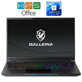 ドスパラ ゲーミングPC GALLERIA GCR2070GF-QC-B Win11 正規版Office Core i7 9750H Coffee Lake Refresh 2.6GHz 16GB SSD512GB 15.6型FHD Webカメラ ZOOM対応 在宅 リモート 中古ノートパソコン 送料無料