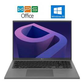 元箱付き 中古ノートパソコン LG gram 16Z90Q-AA79J1 Windows 11 正規版Office Core i7 1260P(Alder Lake) 16GB 1TB SSD 16型 WQXGA (2560x1600) Webカメラ 日本語キーボード 在宅勤務 リモートワーク 送料無料