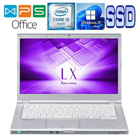 Panasonic Let's note CF-LX6 正規版Office Core i5 7300U 2.6GHz 8GB 256GB SSD 14型FHD Webカメラ Bluetooth Win 11 中古ノートパソコン 在宅 リモート 送料無料