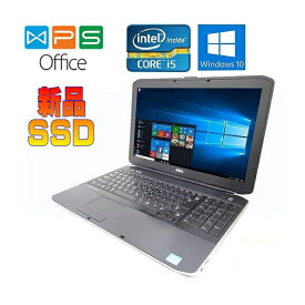 DELL E5530 Windows 10 正規版Office Core i5-3230M 2.6GHz メモリー8GB 新品SSD120GB 10キー HDMI USB 3.0 15.6インチHD 中古ノートパソコン 送料無料