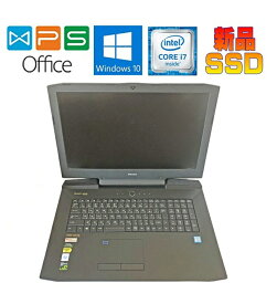 ゲーミングノートPC G-Tune NEXTGEAR-NOTE i7 1101PA2-SP 正規版Office 第6世代Core i7 6700K メモリ64GB 1TB SSD+2TB HDD SLI GTX980M 17.3型 4K-UHD液晶 Webカメラ 在宅 リモート zoom 中古ノートパソコン 爆速 送料無料