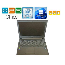 マウスコンピューター MOUSE NB992Z-SSD 正規版Office Core i7-8750H 2.2GHz 32GB 512GB SSD 15.6型FHD Quadro P3200 Windows11 Webカメラ 中古ノートパソコン 90日保証 送料無料