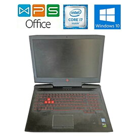 OMEN by HP 17-AN012TX 正規版Office Core i7 7700HQ 2.8GHz GTX1070 16GB 512GB(SSD)1TB(HDD) 17.3型FHD 10キー Webカメラ 在宅 リモート テレワーク 中古ノートパソコン 送料無料